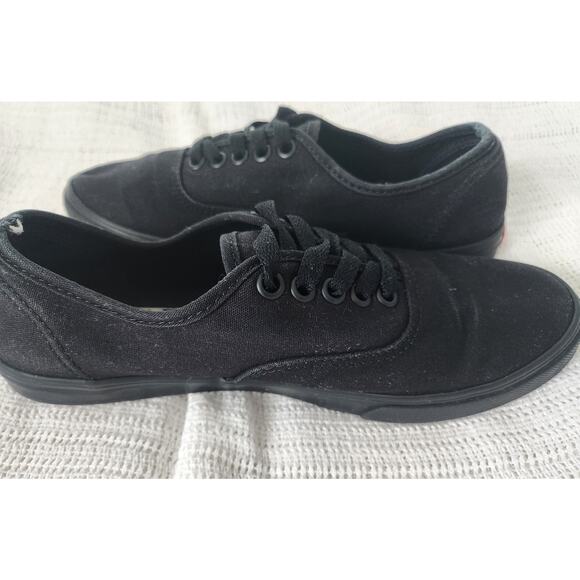 Vans Black Authentic Classic Lace Up Low Top Sneakers Men's 6.5 / Women's 8 - Picture 5 of 8